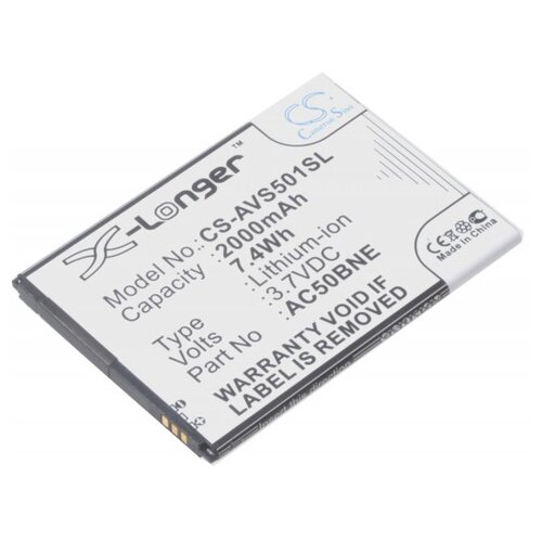 аккумулятор ibatt ib u1 m1277 2000mah для archos 50c oxygen Аккумулятор Cameron Sino CS-AVS501SL 2000 мАч для Archos 50b Neon