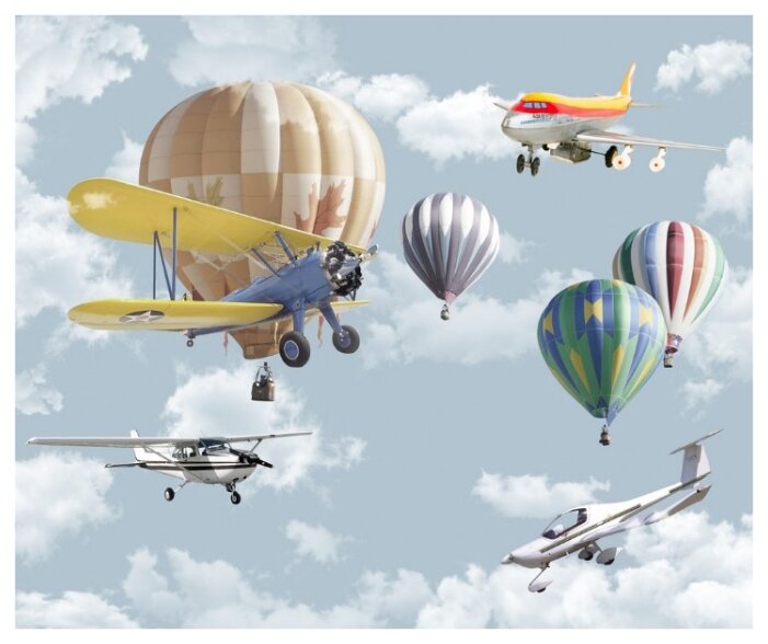 Фотообои флизелиновые детские Design Studio 3D Воздушная фантазия 3х2.5м