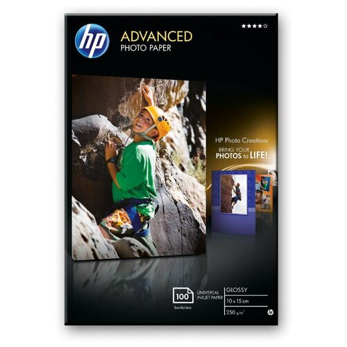 Фотобумага HP Advanced Photo Paper Glossy, 10 x 15 cм, 100 листов