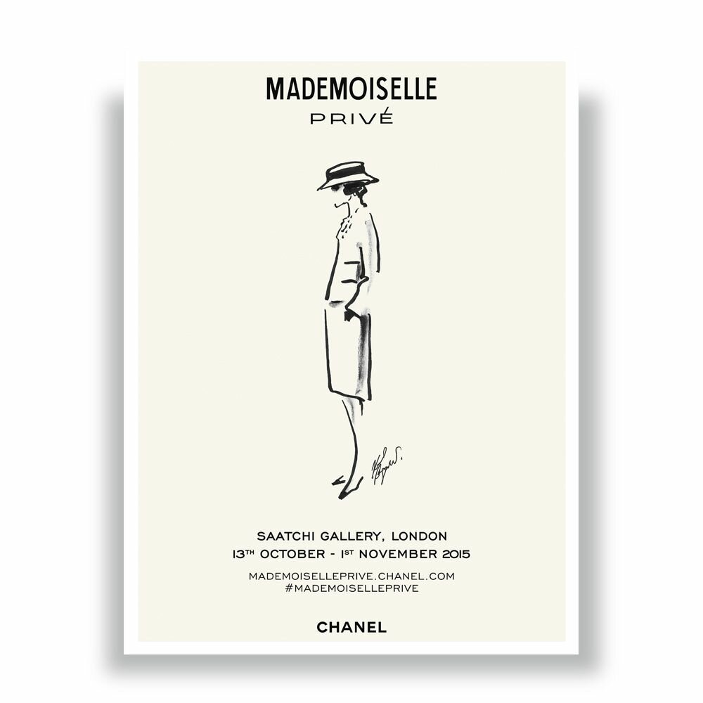 Постер, интерьерный "Шанель - Chanel (Mademoiselle)", 30 см х 40 см