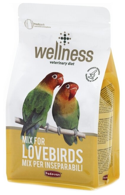 Padovan корм Wellness MIX для средних попугаев