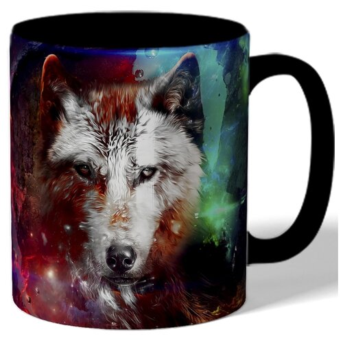 фото Кружка цветная с рисунком лиса drabs