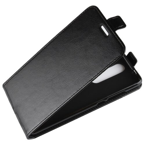 фото Чехол-флип mypads для nokia 5.1 вертикальный откидной черный