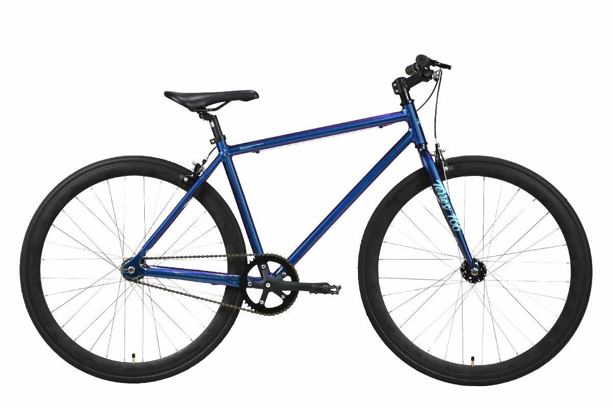Велосипед Stark Terros 700 S (2023) 20" фиолетовый/бирюзовый