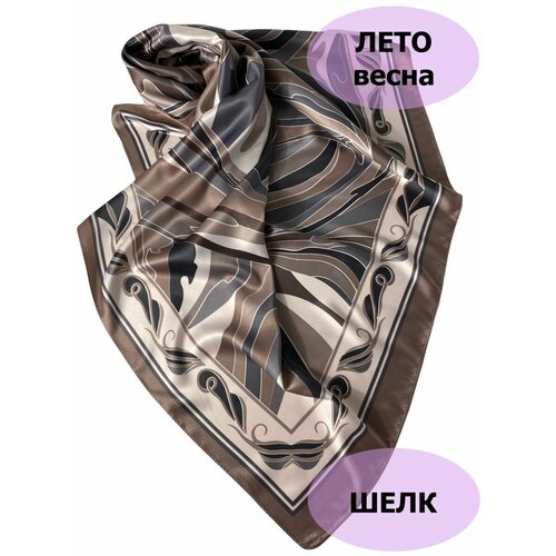 фото Платок florento, 90х90 см, серый