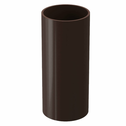 Труба водосточная водостока DOCKE STANDARD (Деке Стандарт) d80мм длина 1 метр цвет RAL 8019 Темно-Коричневый труба водосточная цвет шоколадно коричневый ral 8017 d 100 мм х 1 м