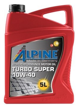 ALPINE 100342 масо ALPINE TURBO SUPER 10W40 5.