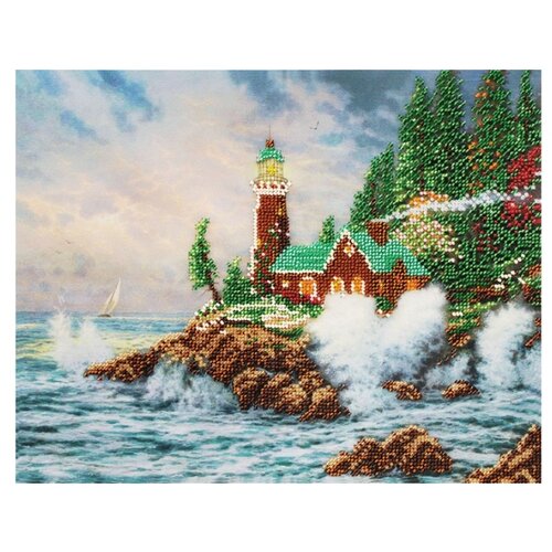 фото Набор для вышивания бисером "бушующая стихия" (арт. 9101-cm) белоснежка