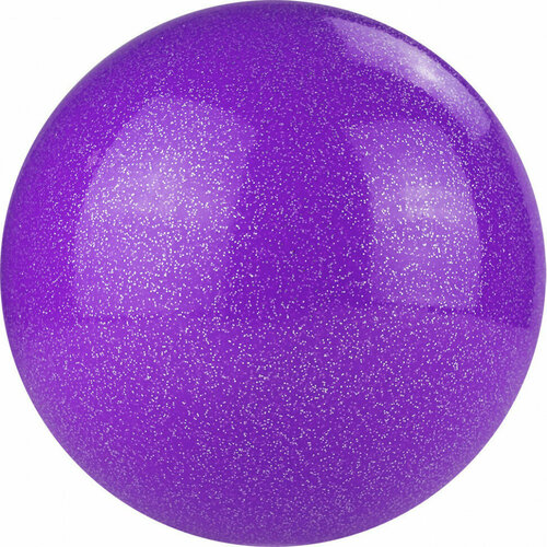 Мяч для художественной гимнастики TORRES AGP-15-08, 15 см, ПВХ, лиловый с блестками