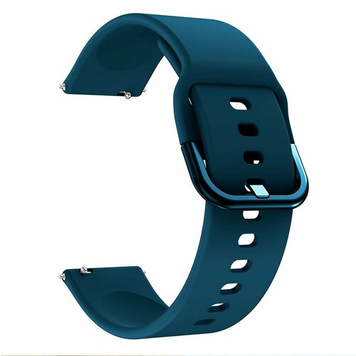 Силиконовый ремешок 20 мм для Huami GTS/Huawei Watch GT2 42мм - бирюзово-синий for garmin 245 strap original watch band for garmin vivoactive 3 venu forerunner 645 245m silicone strap watchband accessories