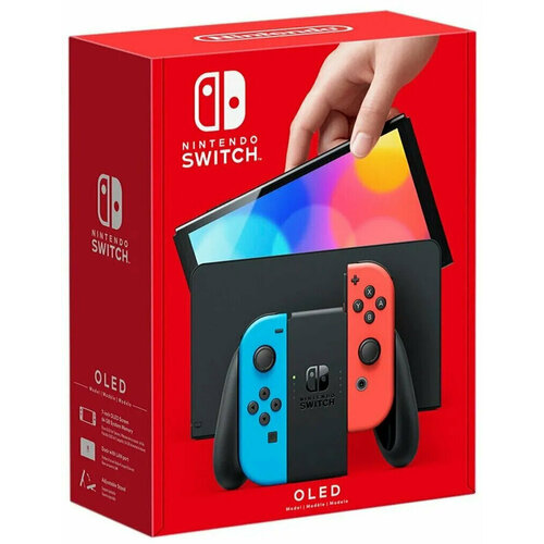 Игровая приставка Nintendo Switch OLED 64 ГБ неоновый 3499900₽