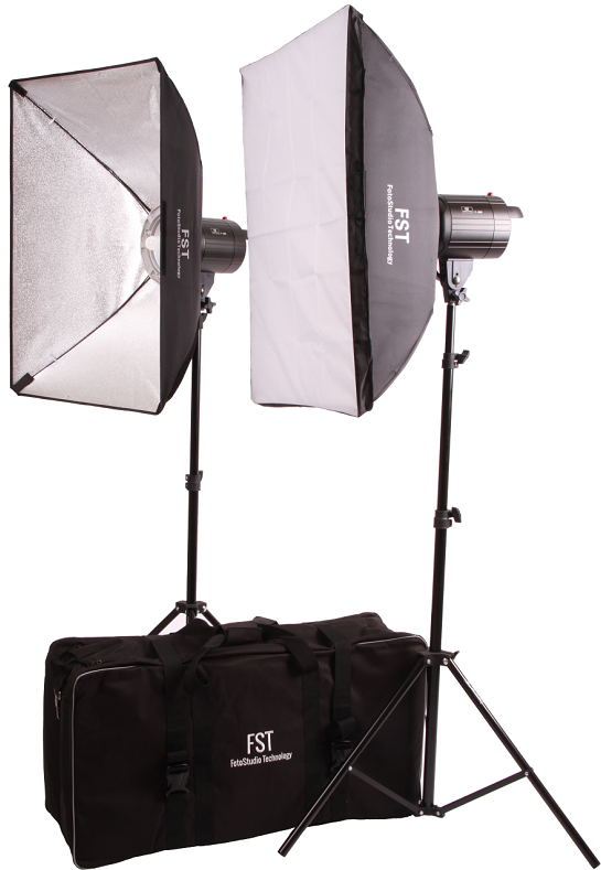 Комплект импульсного света FST F-200 Softbox Kit