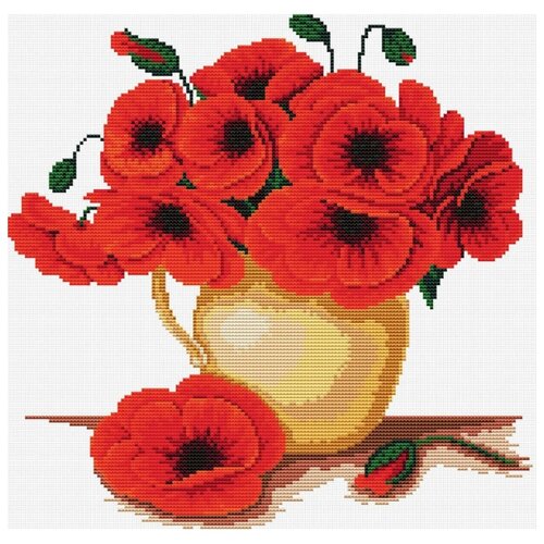 фото Набор для вышивания белоснежка 6015-14 кувшин с маками