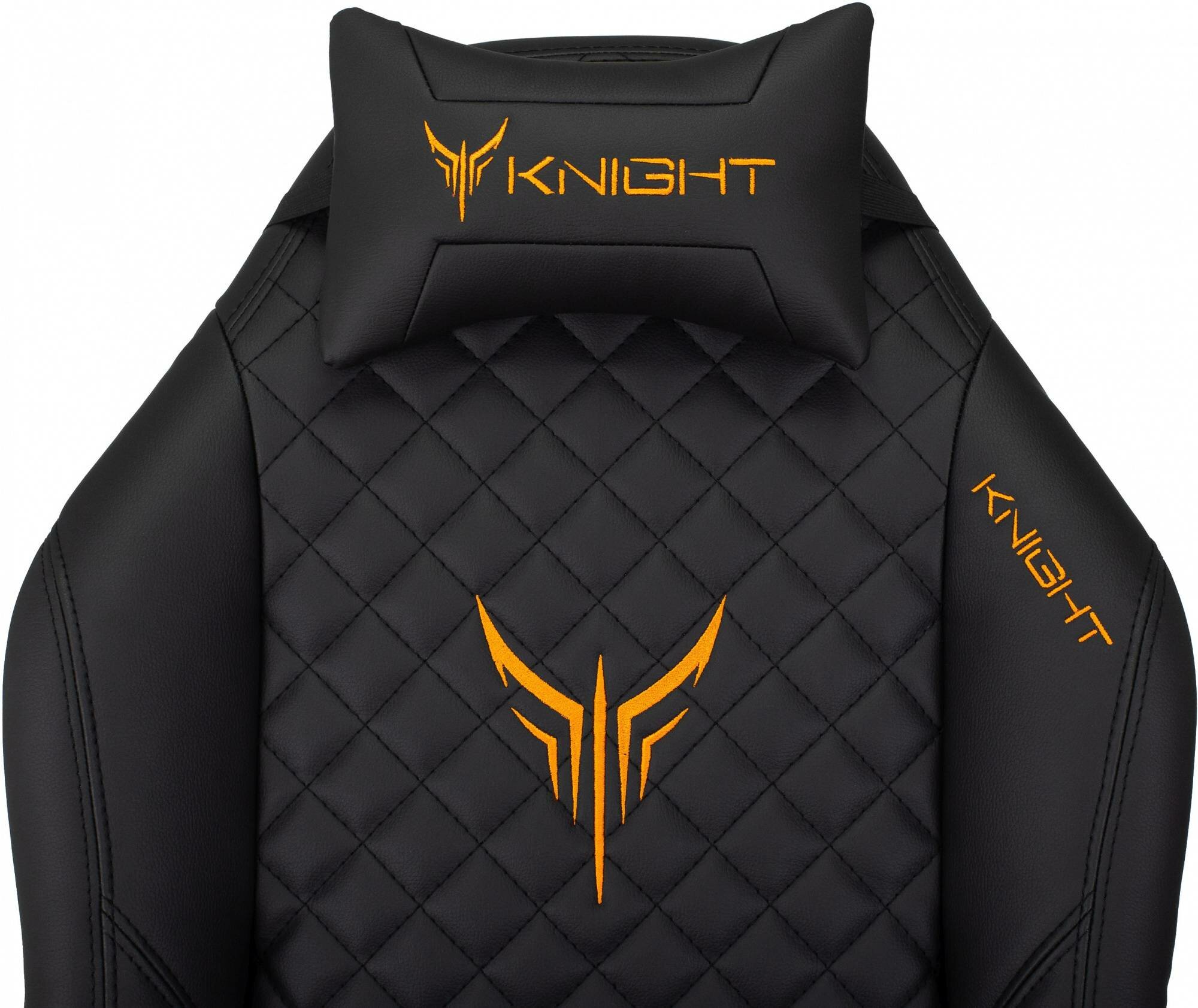 Компьютерное кресло Бюрократ Knight Rampart игровое, обивка: искусственная кожа, цвет: черный - фотография № 20