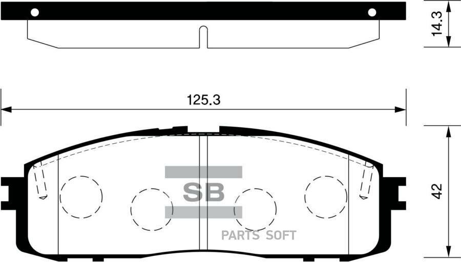 SP1123_колодки дисковые задние! \ Toyota Celica 2.0i GT 85-90/Supra 3.0/T 86-93 SANGSIN BRAKE SP1123 | цена за 1 шт