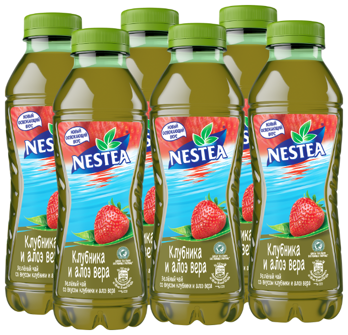 Чай Nestea зеленый со вкусом Клубники и Алоэ вера