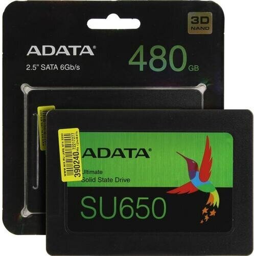 Твердотельный накопитель ADATA Ultimate SU650 480 ГБ SATA ASU650SS-480GT-R - фотография № 4