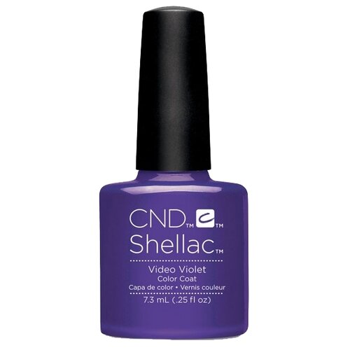 CND Гель-лак Shellac New Wave, 7.3 мл, Video Violet пролонгированное базовое покрытие cnd shellac wear extender base coat 7 3 мл
