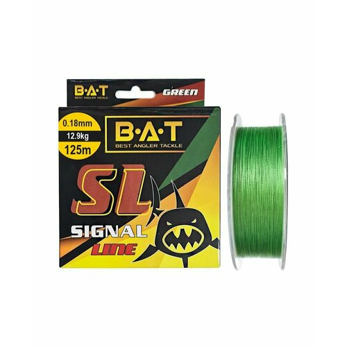 Леска плетеная BAT Signal Line 125 м Green 0.18 мм