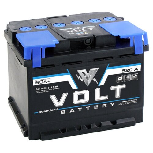 фото Аккумулятор volt standard 6ст-60.1 прямая полярность ёмкость 60 ач