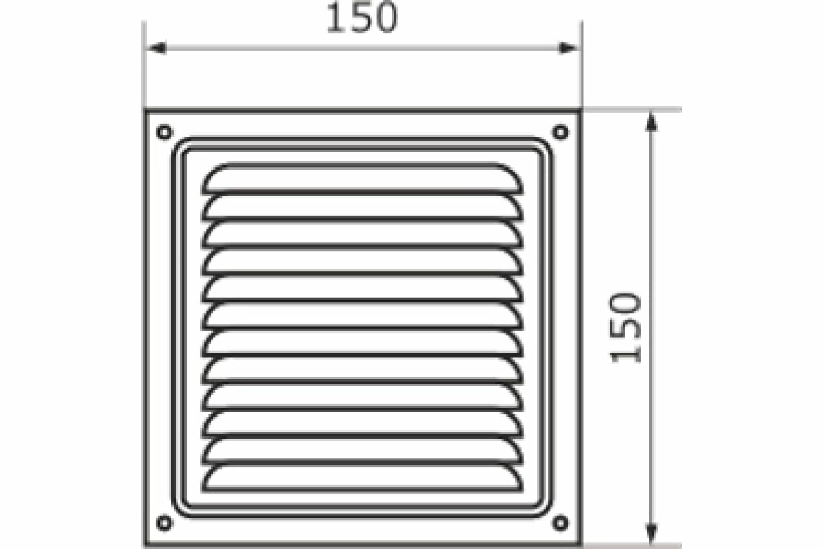 Решетка вентиляционная 150х150 регулируемая, белая - фотография № 6