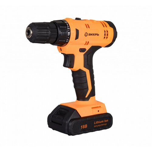 Дрель-шуруповерт аккумуляторная Вихрь ДА-18Л-2КА 15 Ач 1038000₽