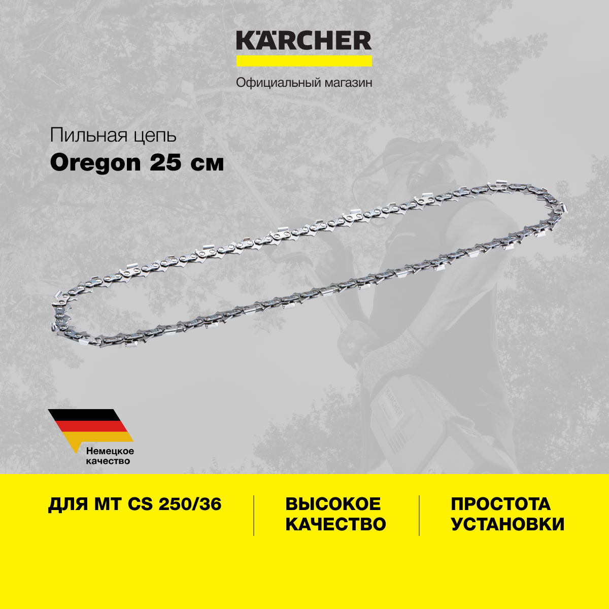 Пильная цепь Karcher 25 см