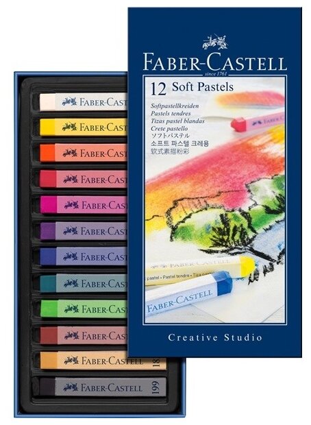 Пастель Soft, 12 цветов Faber-Castell - фото №1