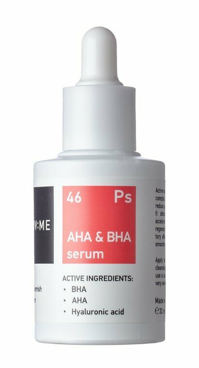 Ps 46 AHA & BHA serum Сыворотка для лица с AHA и BHA против несовершенств, 30 мл