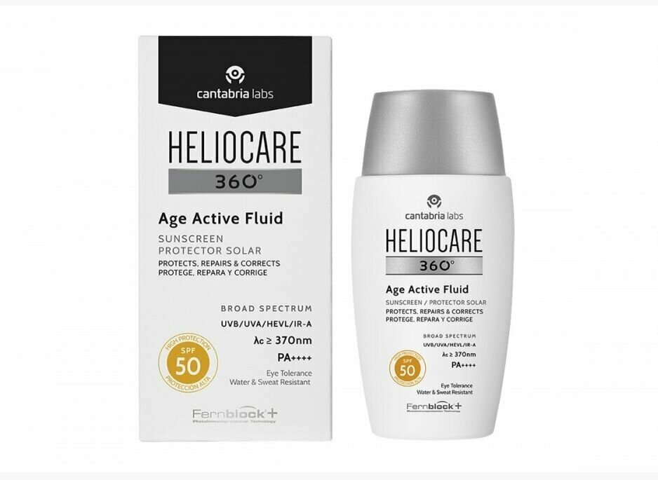 HELIOCARE 360 Солнцезащитный омолаживающий флюид SPF 50 Age active fluid sunscreen, 50мл