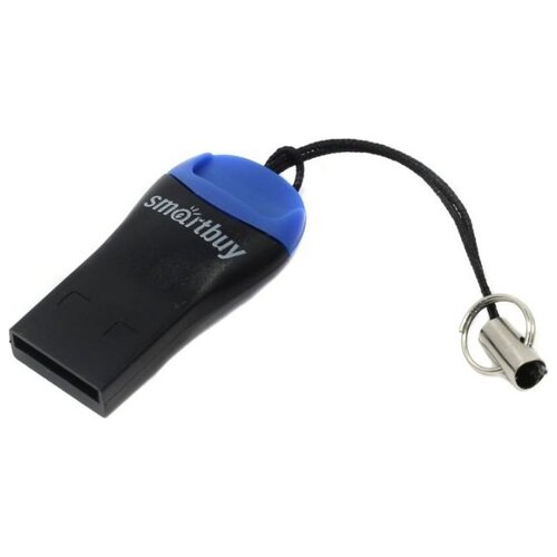 Кардридер SmartBuy SBR-711 синий переходник картридер smartbuy sbr 711 b usb для micro sd черный