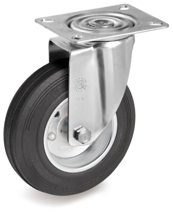 Колесо для тележки поворотное Tellure Rota 125 мм (535103) - фотография № 2