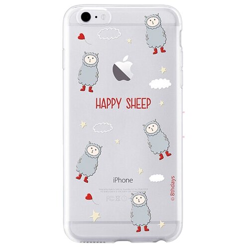 Чехол 8thdays Pet Town для Apple iPhone 6/6S, happy sheep