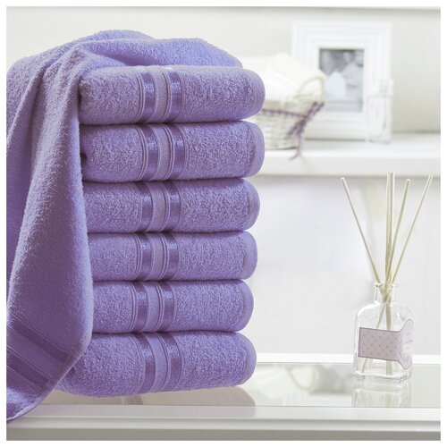фото Доми полотенце для рук harmonika цвет: сиреневый 33х50 см - 5 шт dome