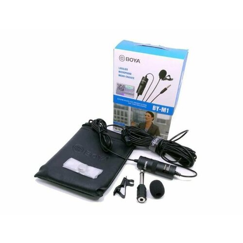 Микрофон петличный универсальный Boya BY-M1 черный 574700₽