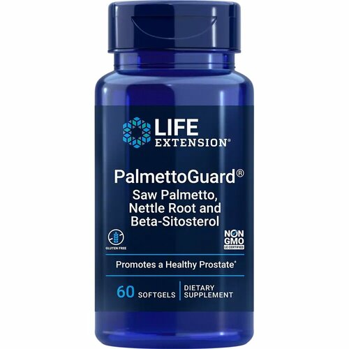 PalmettoGuard® (Saw Palmetto, Nettle Root and Beta-Sitosterol), 60 капсул гелевых