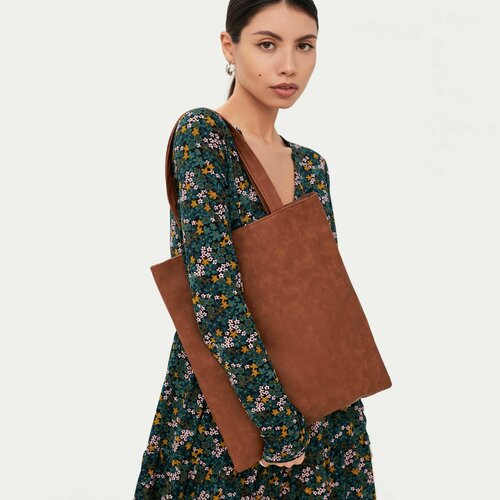 Сумка шоппер Kuchenland коричневый 1590₽