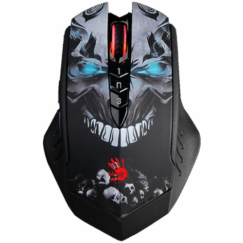 Беспроводная мышь Bloody R80 Plus Skull черныйрисунок 487200₽