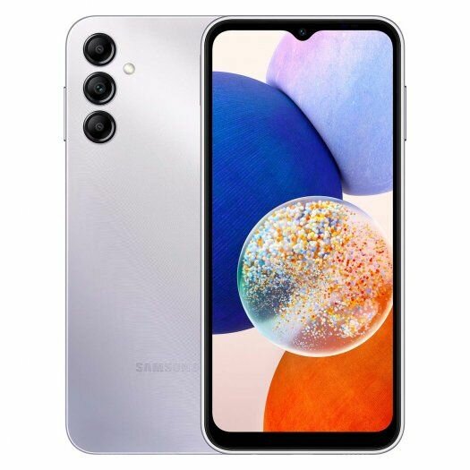 Смартфон Samsung Galaxy A14 4+64GB SM-A145F серебряный (SM-A145FZSUCAU)