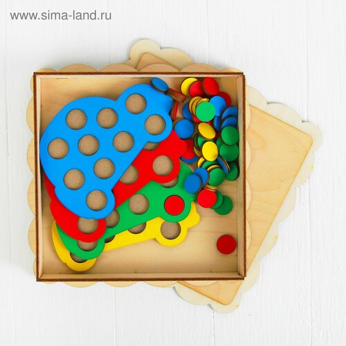 Мозаика Машины 4 машины 40 кружков 1208₽