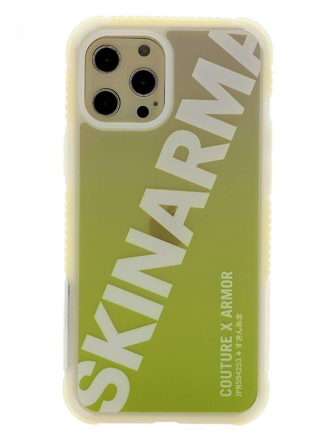 Чехол для iPhone 12/12 Pro Skinarma Keisha Yellow,противоударная пластиковая накладка с рисунком,силиконовый бампер с защитой камеры