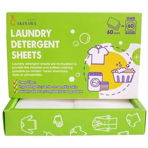 Универсальные пластины для стирки с ароматом свежести раннего утра AKINAWA