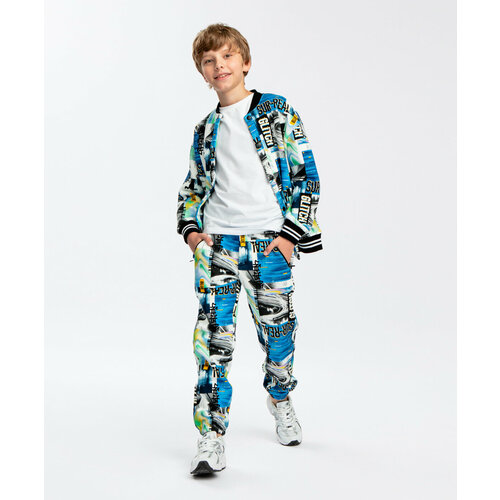 фото Толстовка button blue, размер 158, мультиколор