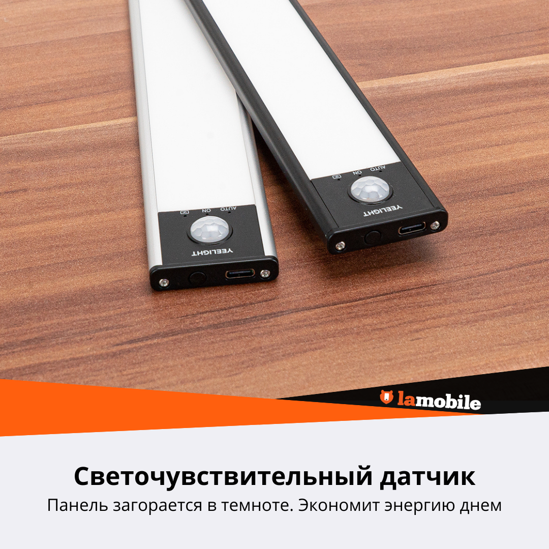 Светильник с датчиком движения Yeelight Motion Sensor Closet Light A20 (Silver)4000k . - фотография № 6