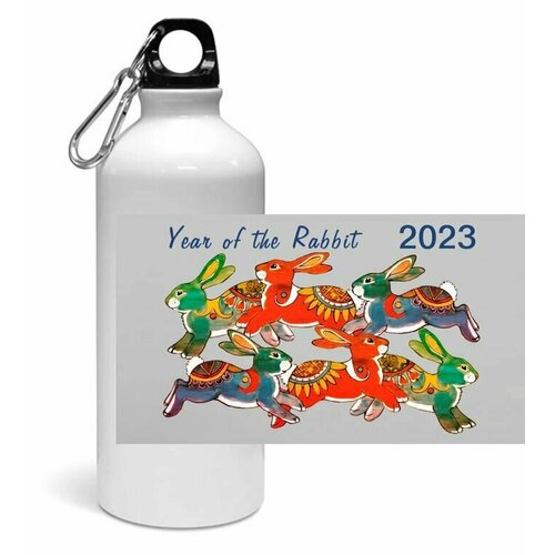 фото Спортивная бутылка год кролика №3 goodbrelok