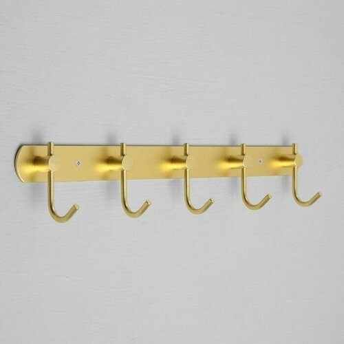 Вешалка с пятью крючками VC100 цвет золотой 1340₽