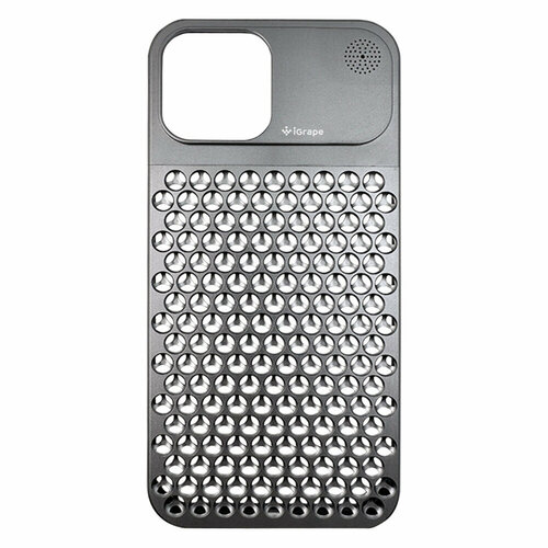 Металлический чехол из алюминия для iPhone 15 Plus, iGrape (Темно-серый) силиконовый чехол зеленый карбон на apple iphone 15 plus айфон 15 плюс