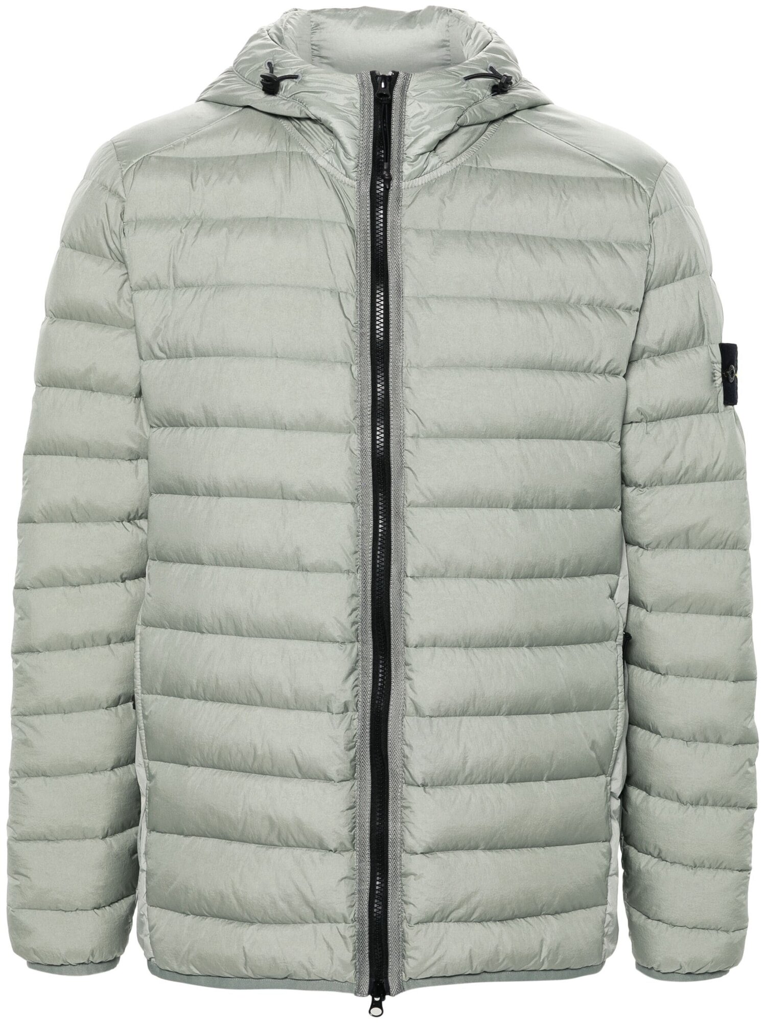 Пуховик Stone Island Loom Woven Chambers R-Nylon, размер M, серый