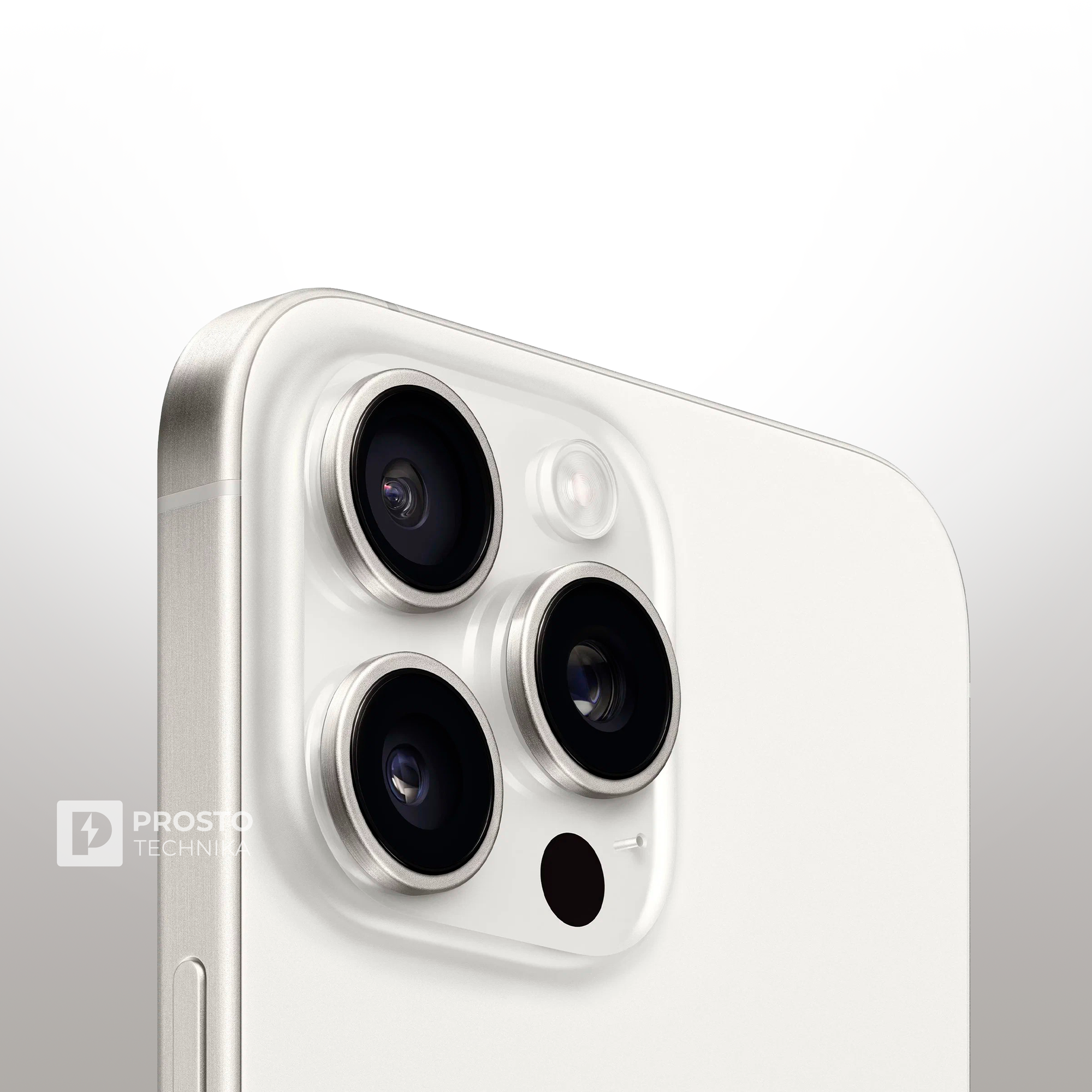 Смартфон Apple iPhone 15 Pro Max 256 ГБ, Dual: nano SIM + eSIM, белый титан — фото 1