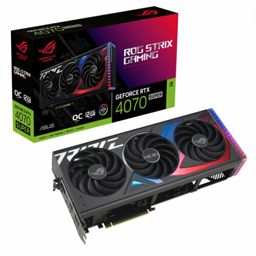 Видеокарта Asus GeForce RTX 4070 SUPER ROG STRIX GAMING OC 12G 131200₽